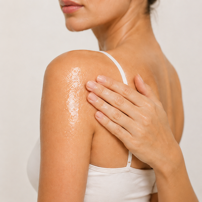 Para el cuerpo, aplica el producto sobre la piel seca.